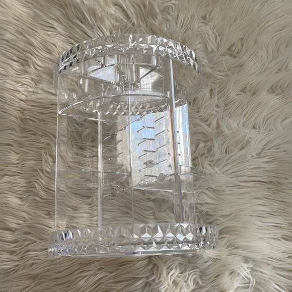 Make up 4 shelf organizer Clear plastic personal care storage swivel lazy Susan - Picture 6 of 17